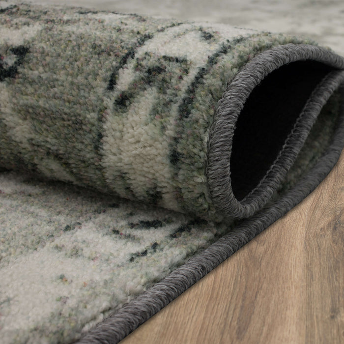 Technicolor Lantana Gray Area Rug