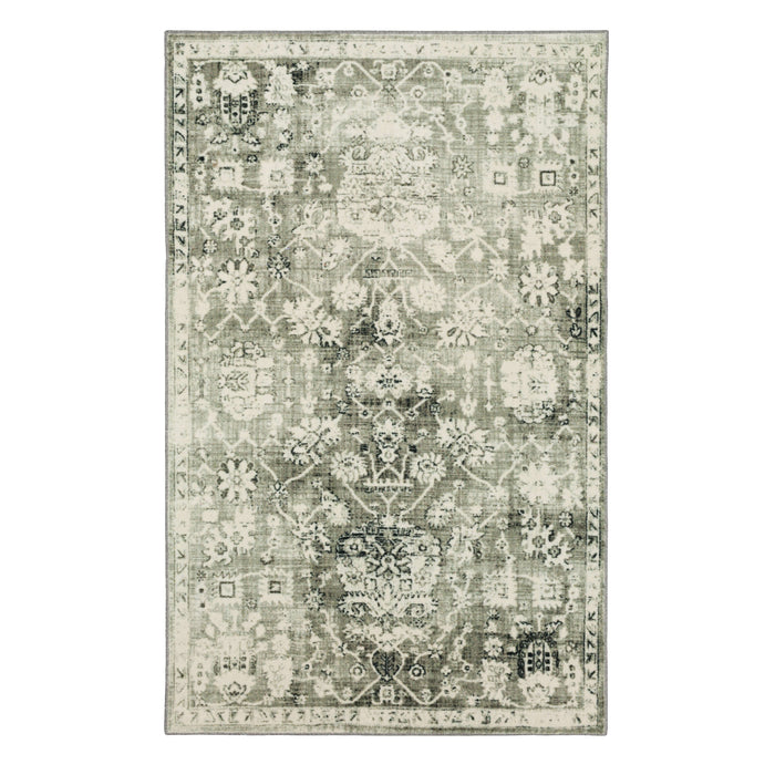 Technicolor Lantana Gray Area Rug
