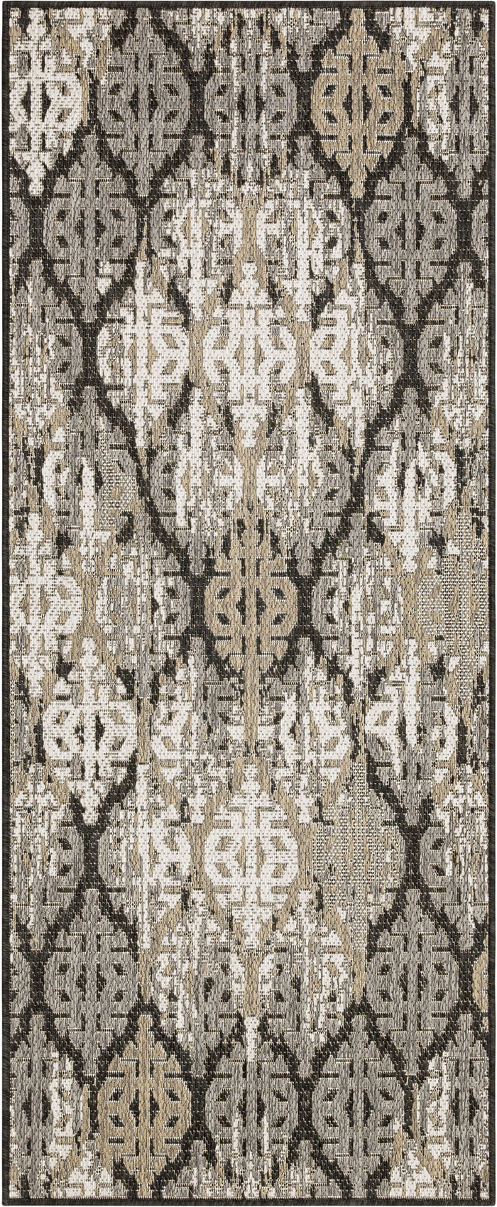 Jackson Distressed Ikat Charcoal Area Rug