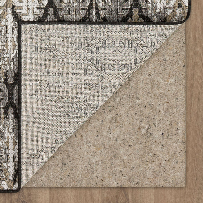 Jackson Distressed Ikat Charcoal Area Rug