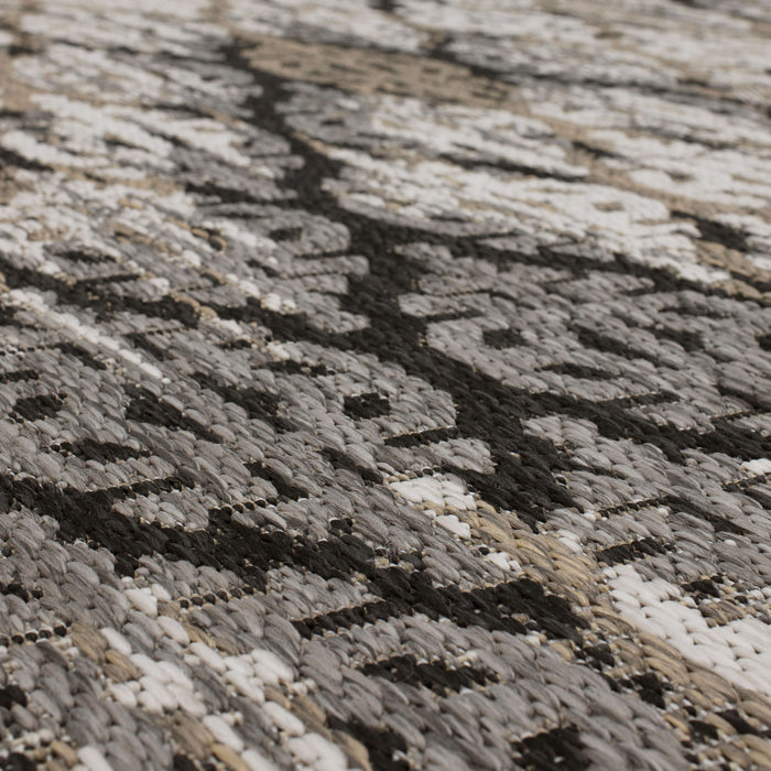 Jackson Distressed Ikat Charcoal Area Rug