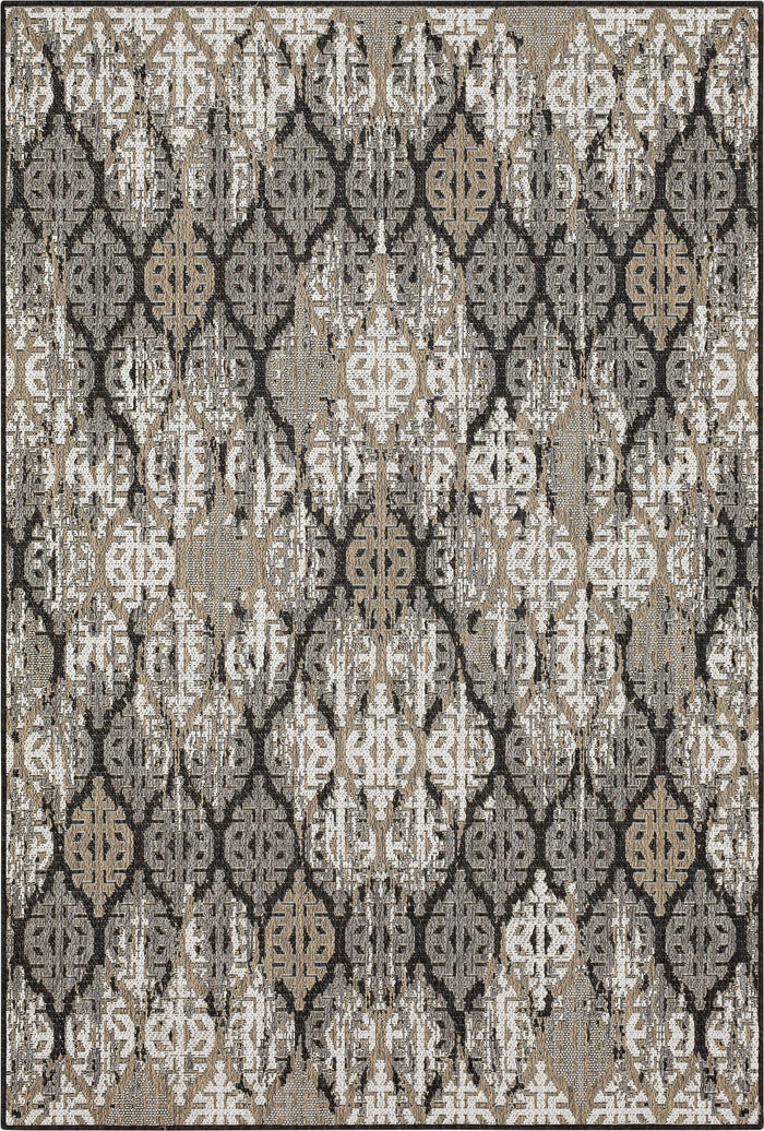Jackson Distressed Ikat Charcoal Area Rug