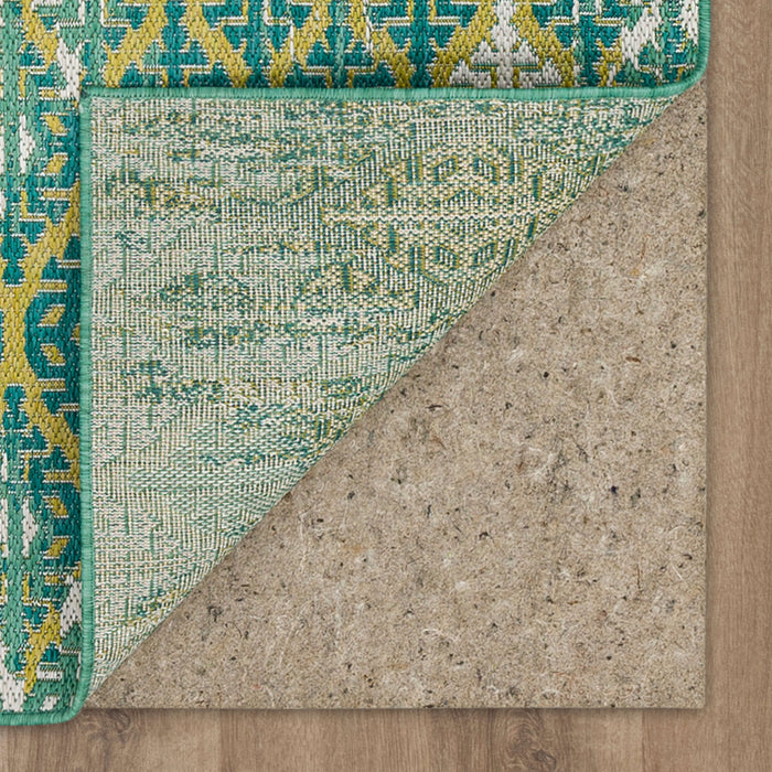 Jackson Distressed Ikat Seafoam Area Rug