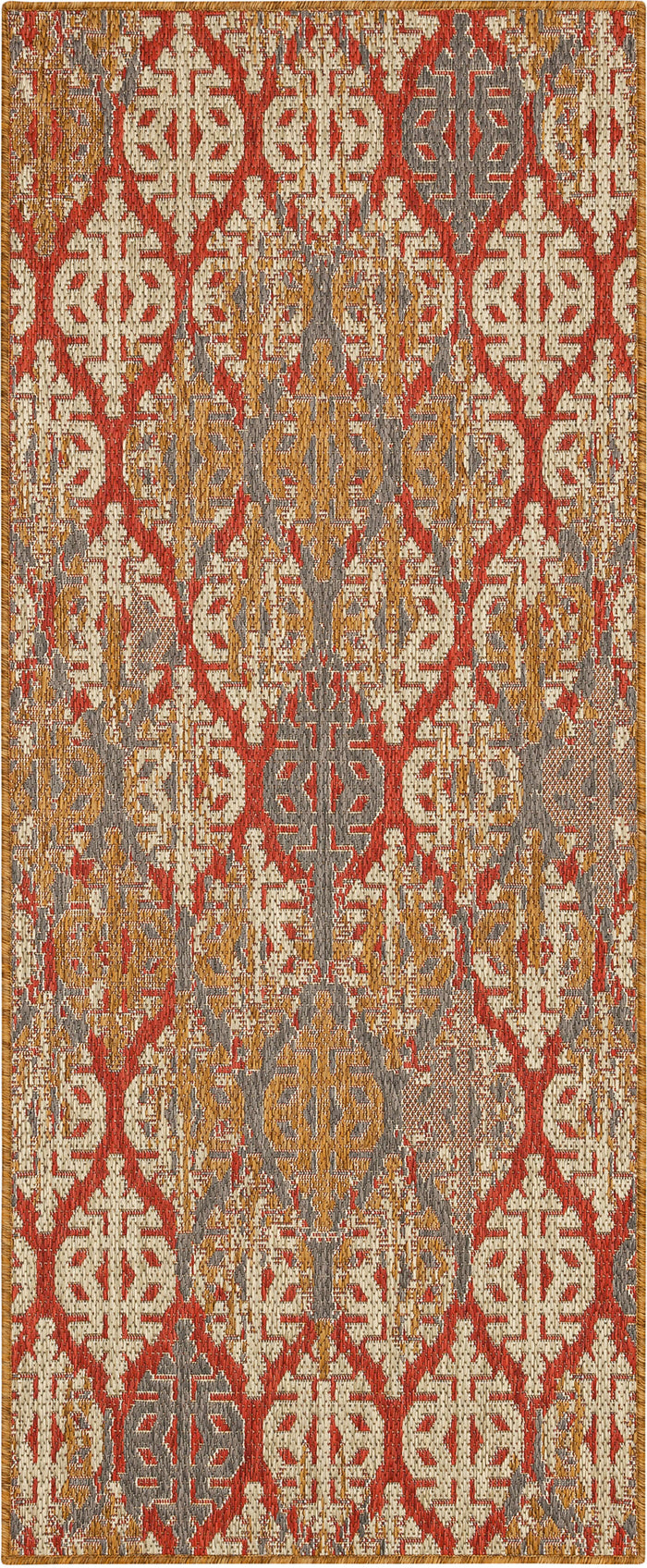 Jackson Distressed Ikat Spice Area Rug