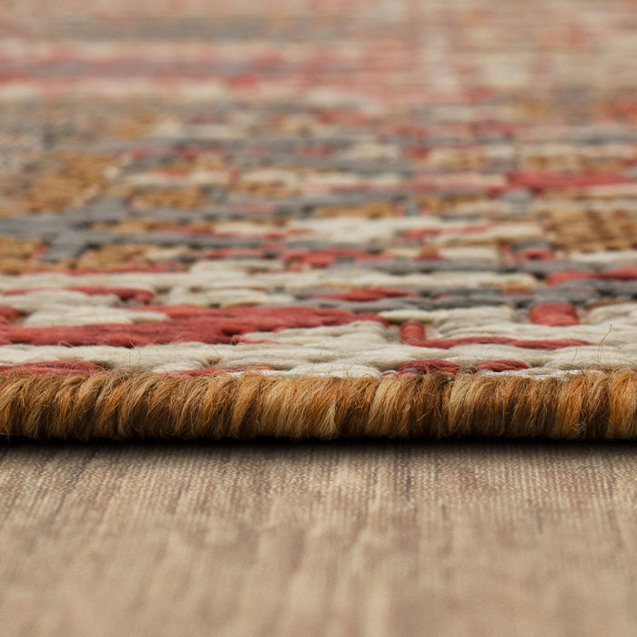 Jackson Distressed Ikat Spice Area Rug