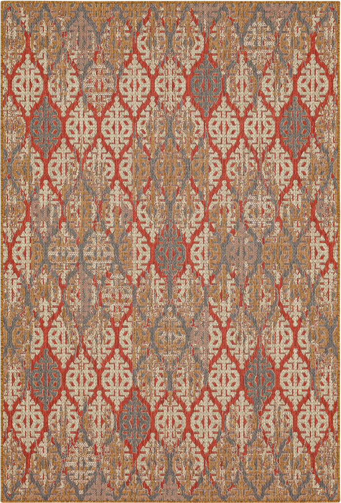 Jackson Distressed Ikat Spice Area Rug