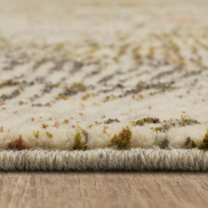 Karastan Omni Starburst Yellow Area Rug