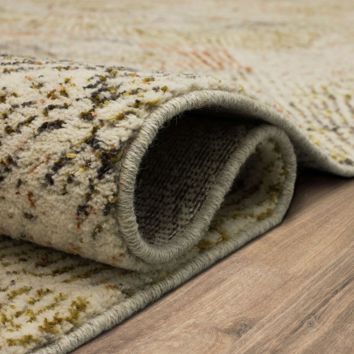 Karastan Omni Starburst Yellow Area Rug