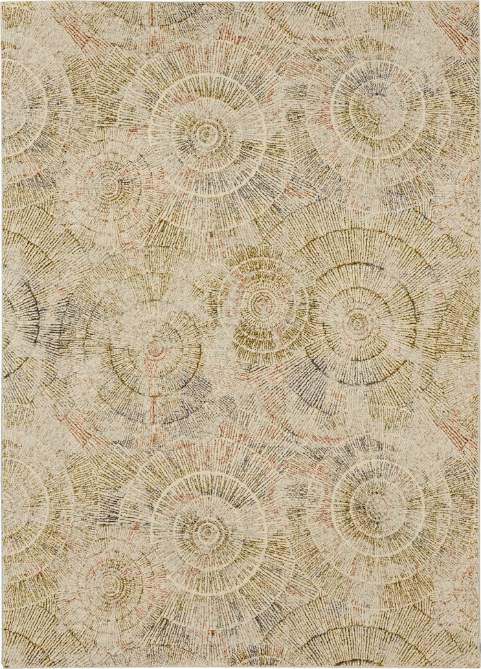 Karastan Omni Starburst Yellow Area Rug