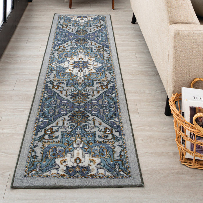Caroline Medium Blue Area Rug