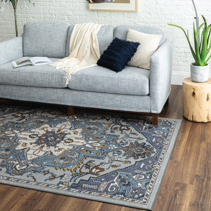 Caroline Medium Blue Area Rug
