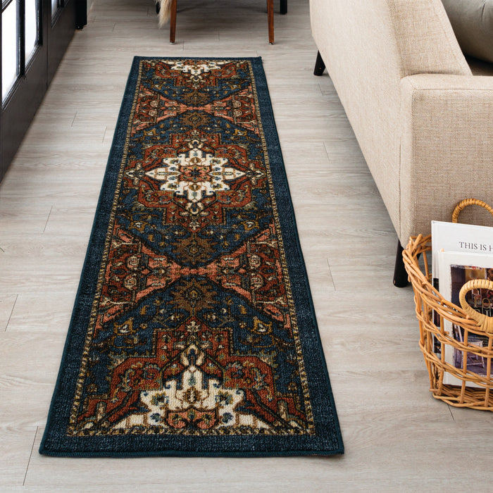 Caroline Navy Area Rug