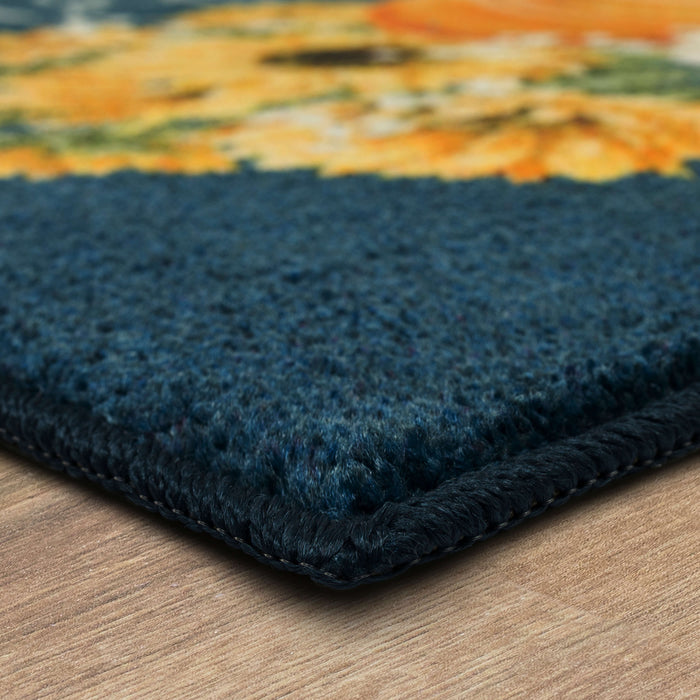 Thankful Autumn Denim Accent Rug