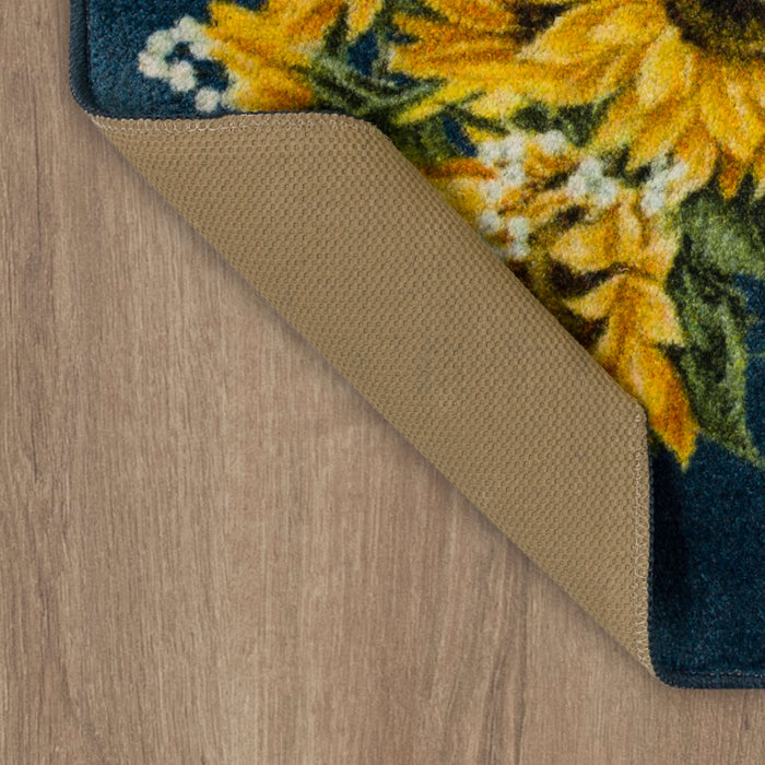 Thankful Autumn Denim Accent Rug