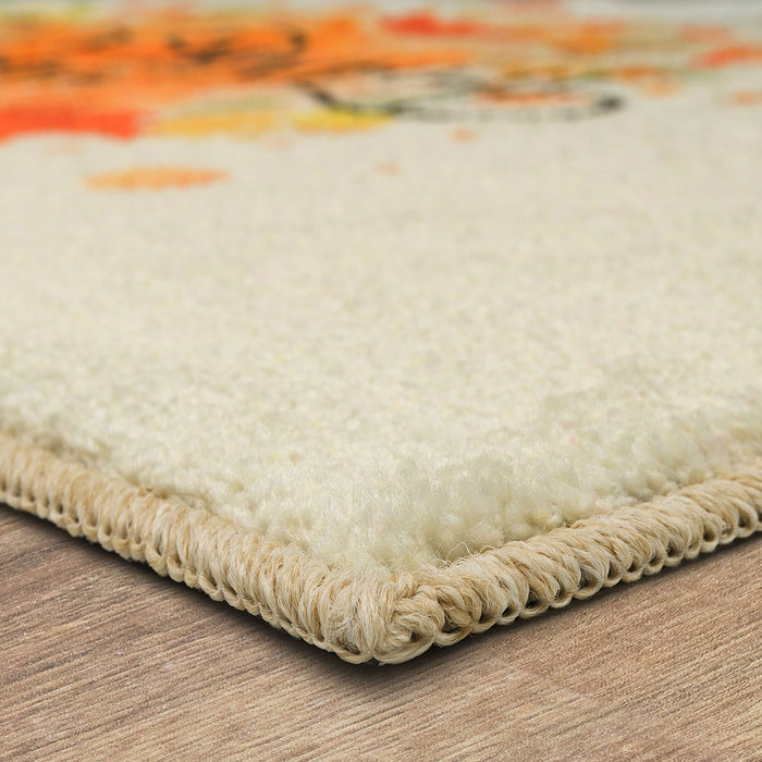 Thanksgiving Leaves Spice Accent Rug