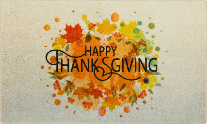 Thanksgiving Leaves Spice Accent Rug