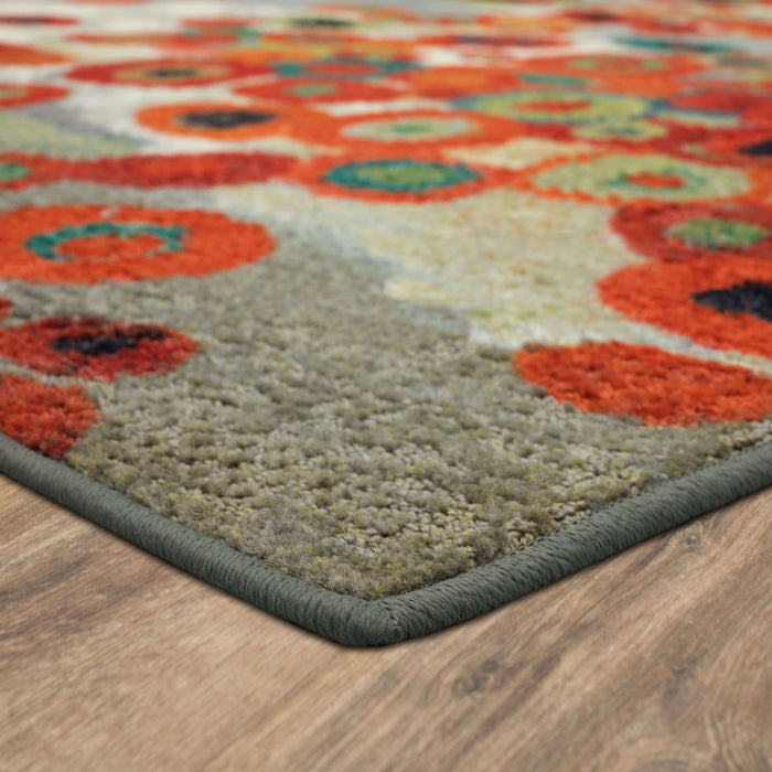 Acropolis Monfort Gray & Orange Area Rug