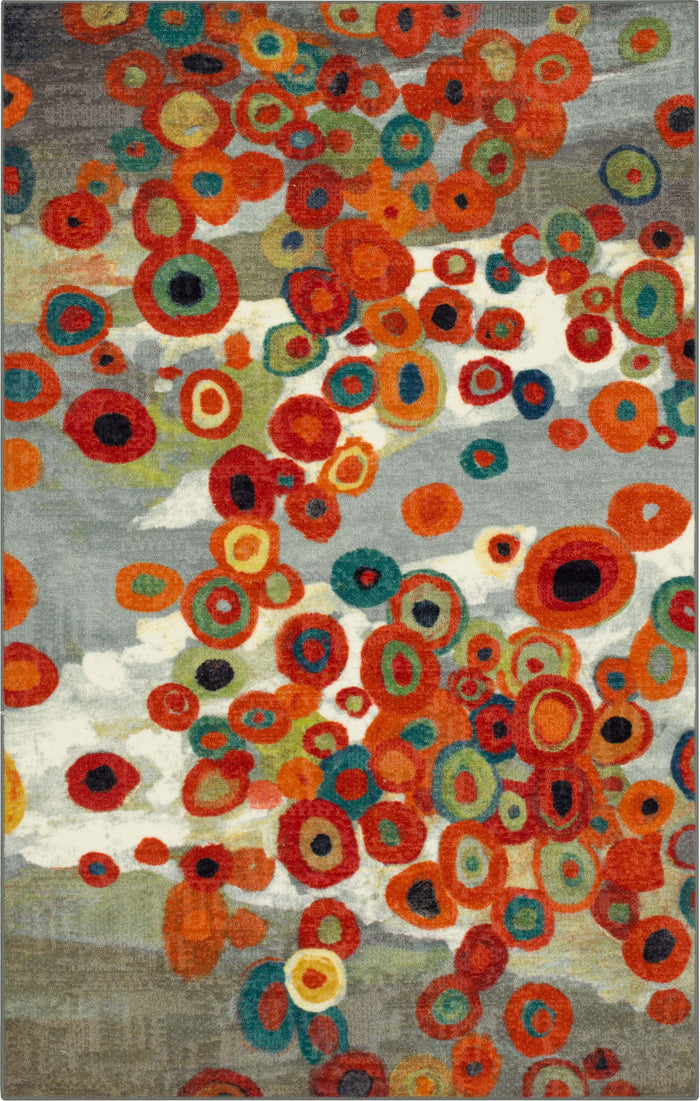 Acropolis Monfort Gray & Orange Area Rug