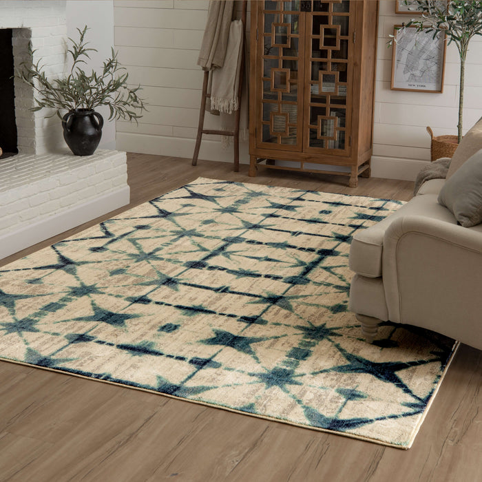 Karastan Expressions Triangle Accordion Beige by Scott Living