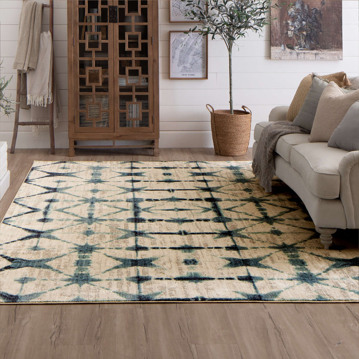 Karastan Expressions Triangle Accordion Beige by Scott Living
