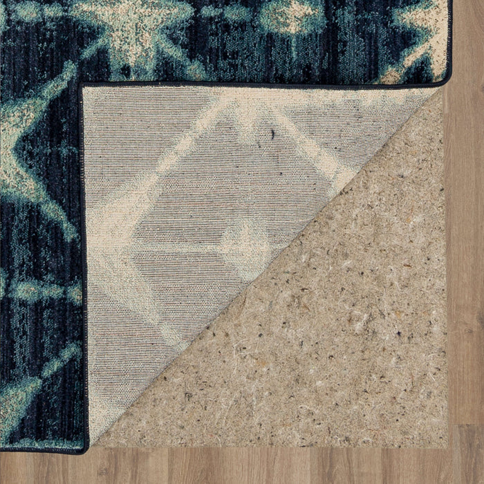 Karastan Expressions Triangle Accordion Indigo by Scott Living
