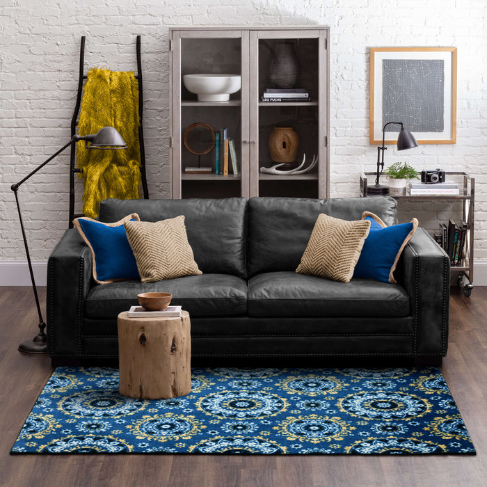 Technicolor Maren Medium Blue Area Rug
