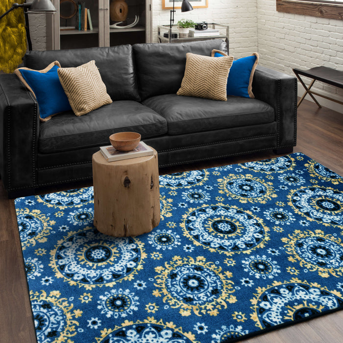 Technicolor Maren Medium Blue Area Rug
