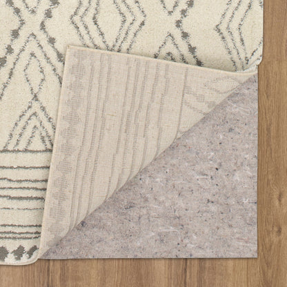 Brizo Woodland White & Gray Area Rug