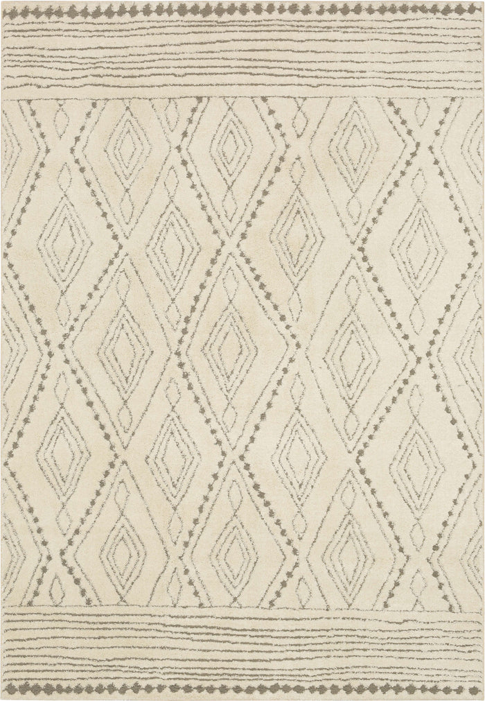 Brizo Woodland White & Gray Area Rug