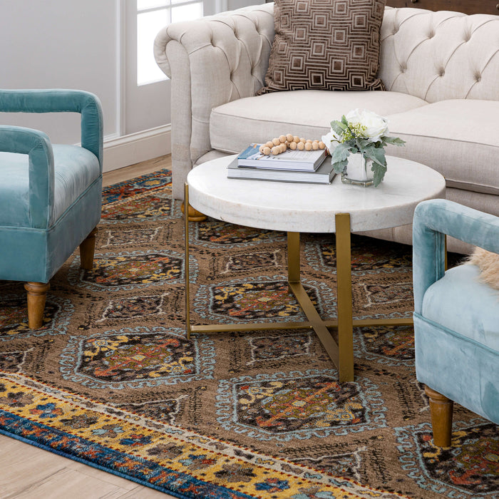 Karastan Pandora Vainglory Taupe Area Rug