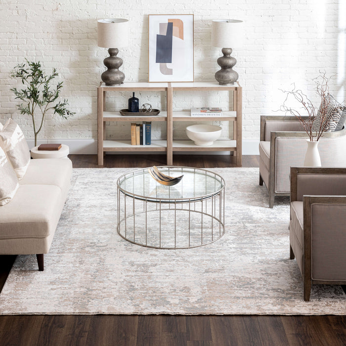 Karastan Solitude Velleta Cream Beige Area Rug