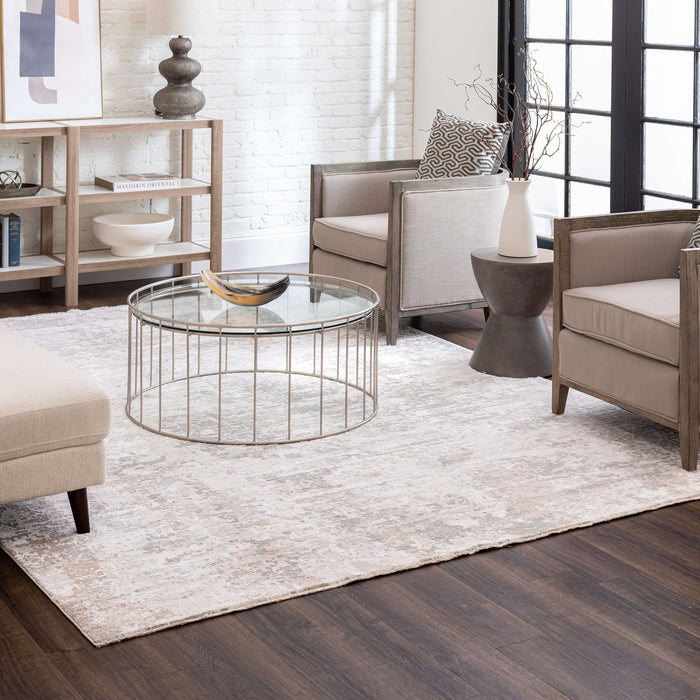 Karastan Solitude Velleta Cream Beige Area Rug