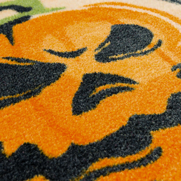 Very Scary Halloween Black Accent Rug