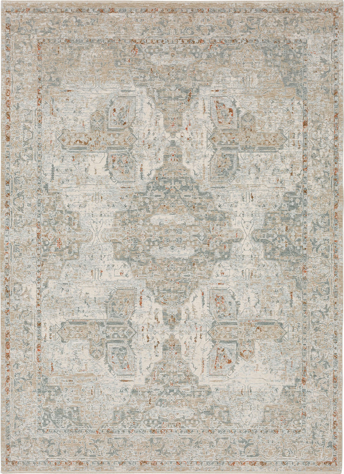 Karastan Solitude Via Salaria Cream Beige Area Rug