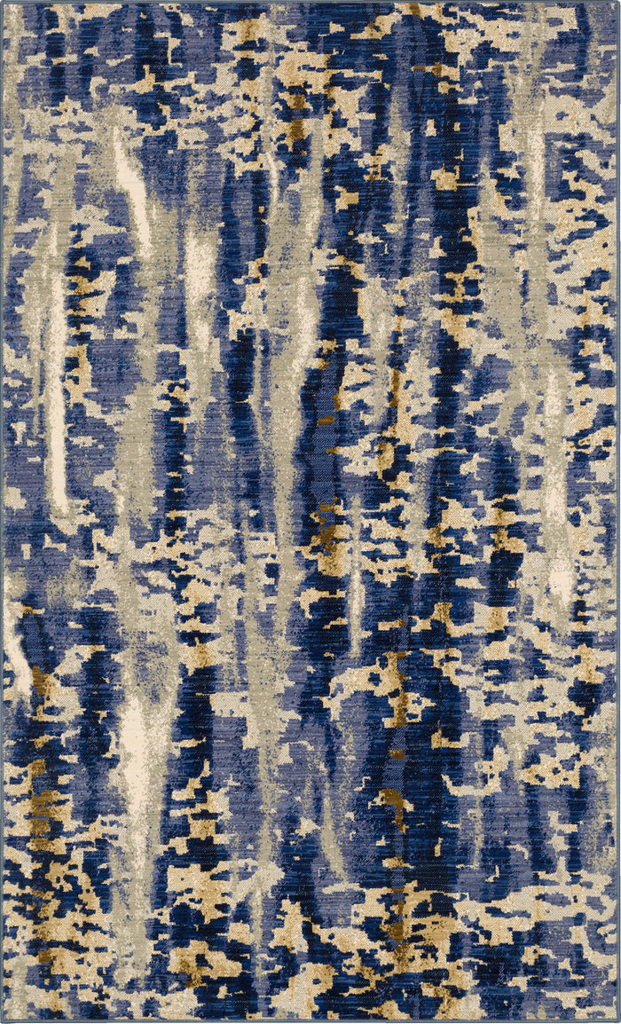 Karastan Tempest Vortex Cobalt Area Rug