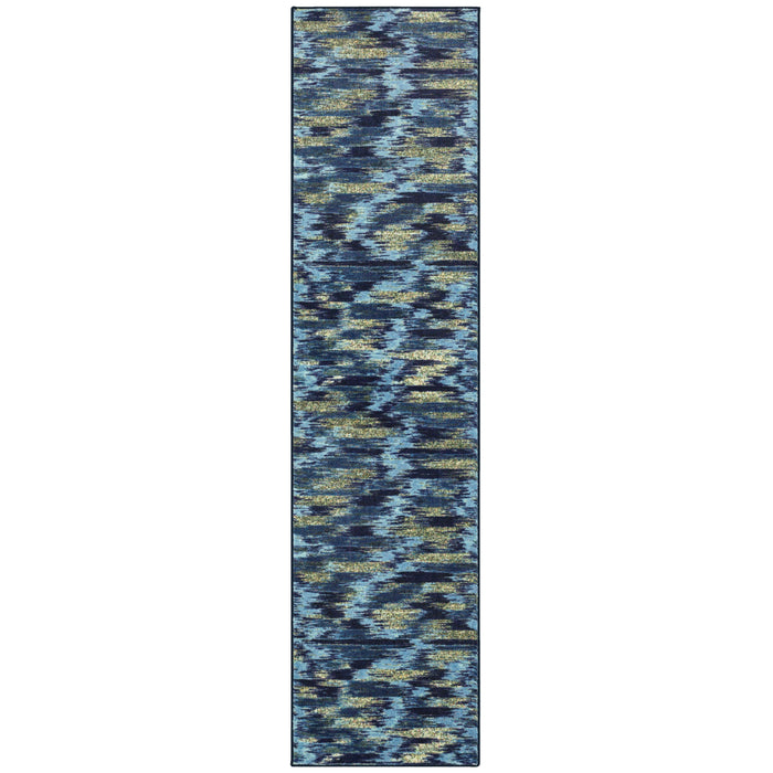 Technicolor Eaton Blue Area Rug