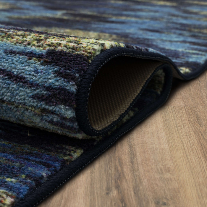 Technicolor Eaton Blue Area Rug