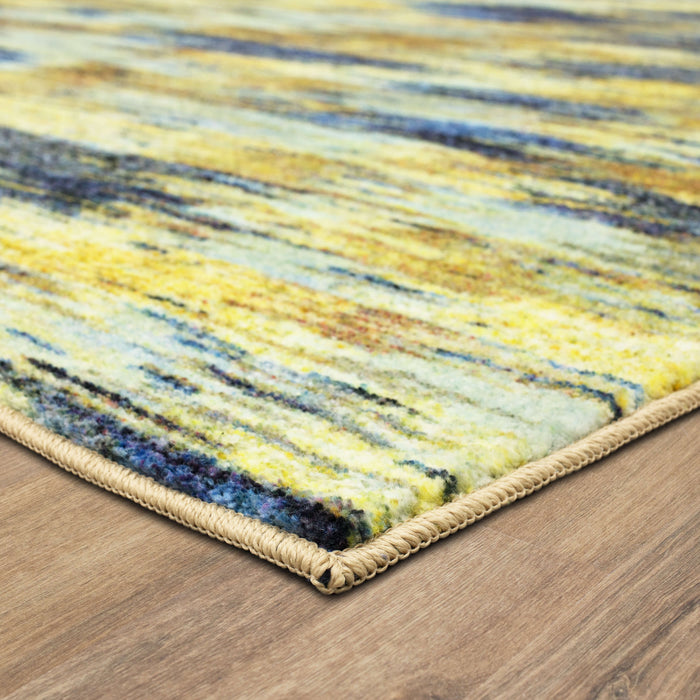 Technicolor Eaton Brown & Blue Area Rug