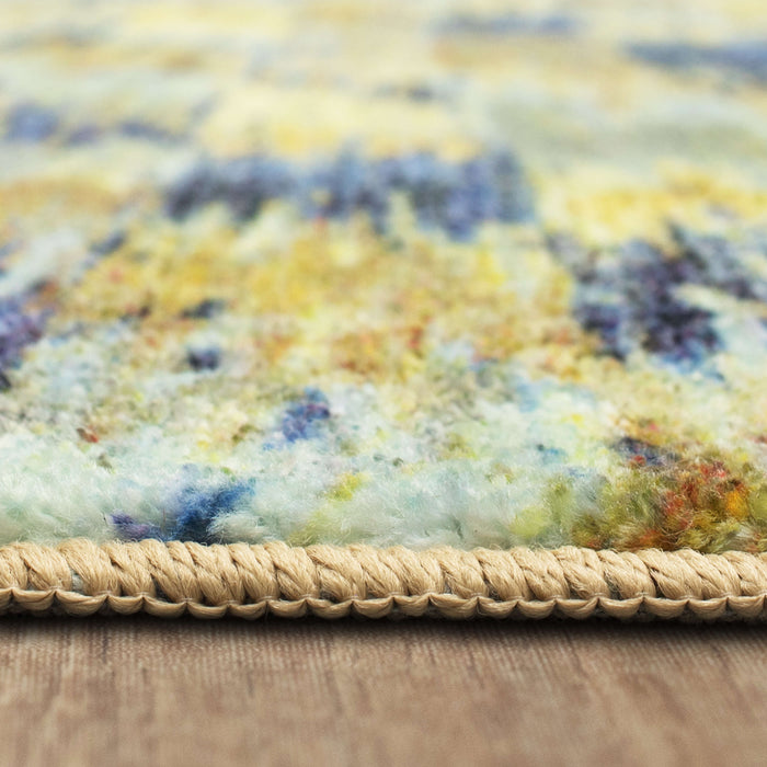 Technicolor Eaton Brown & Blue Area Rug