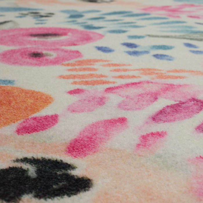 Technicolor Ever Orange & Blue Area Rug