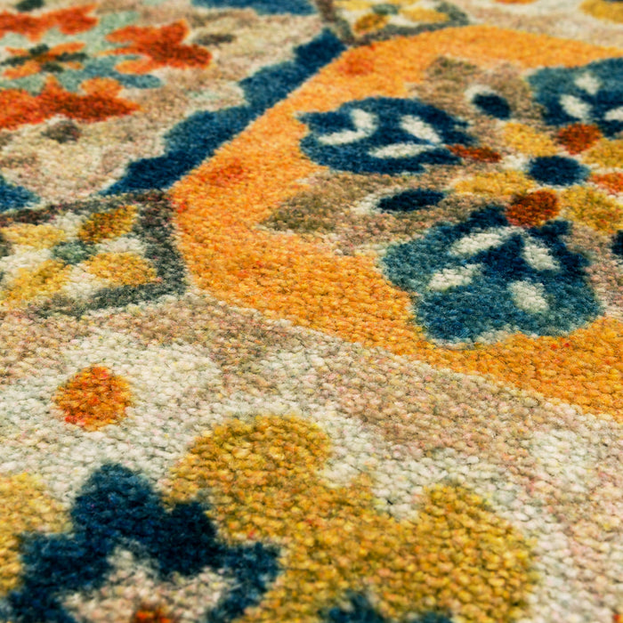 Ornate Tiles Multicolor Accent Rug