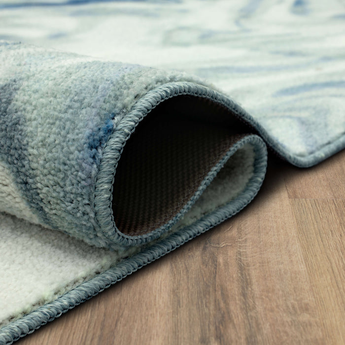 Techinicolor Color Crush Medium Blue Area Rug