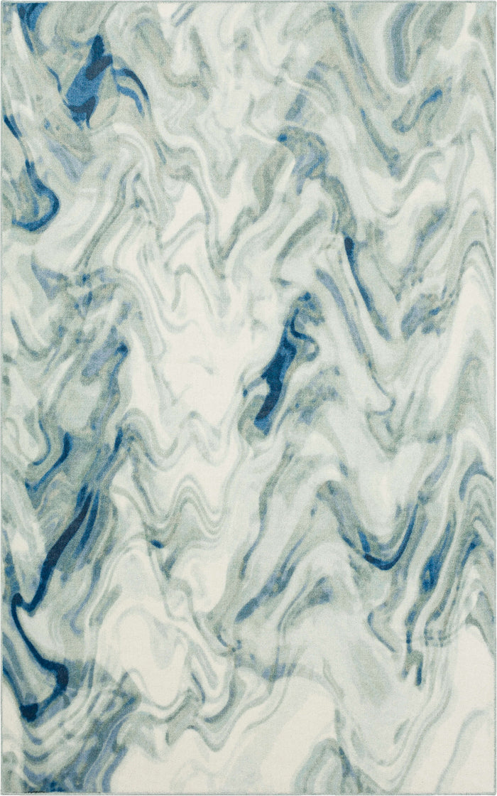 Techinicolor Color Crush Medium Blue Area Rug