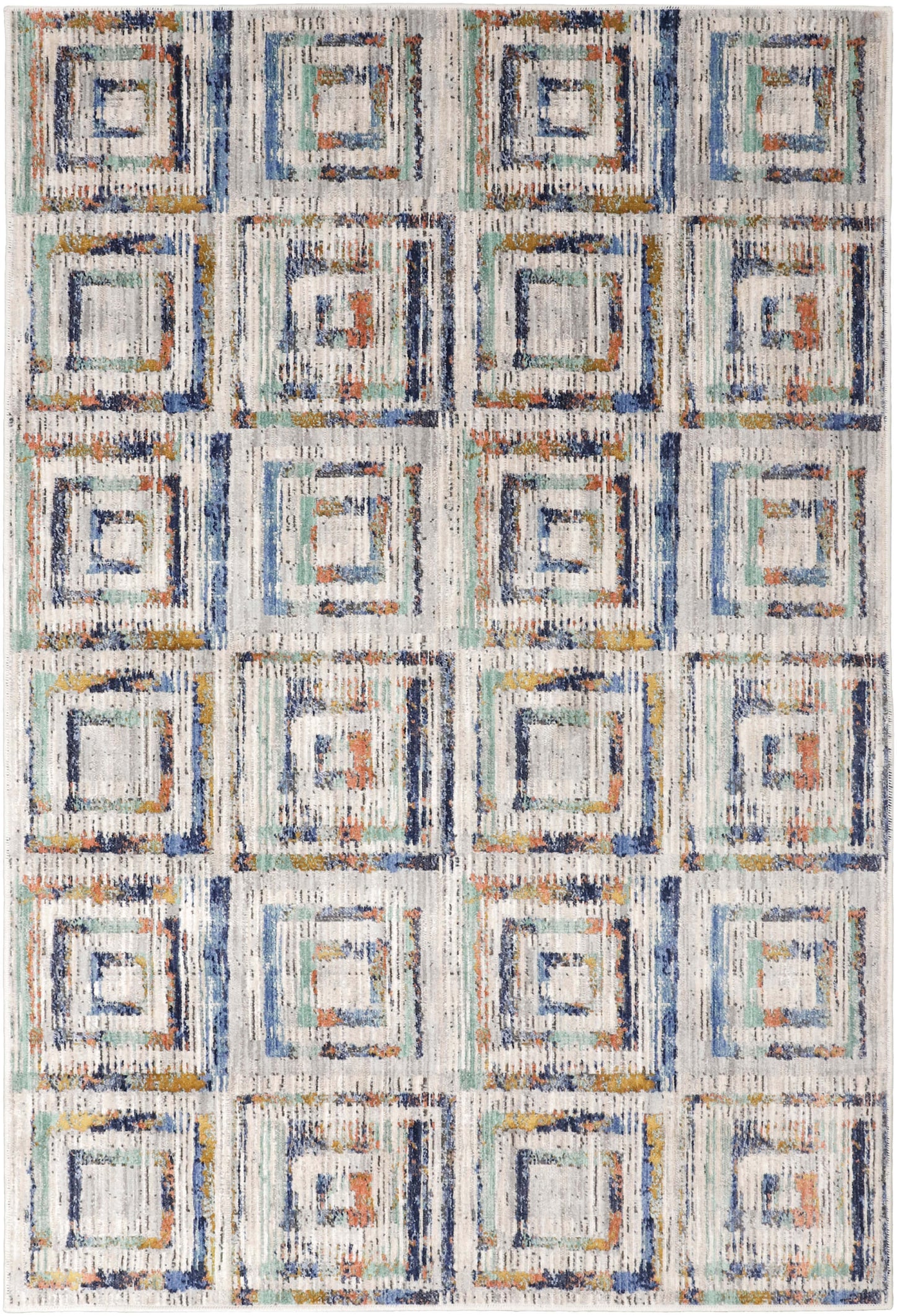 Weathered Squares Multi Area Rug by Scott Living