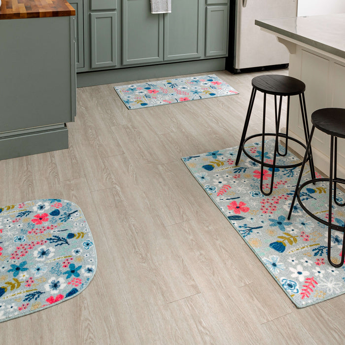 Whimsical Floral Multicolor Accent Rug