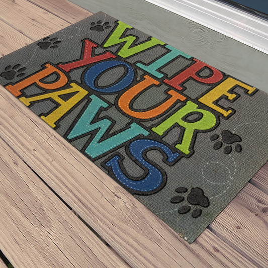 Passage Woof Blue & Gray Door Mat