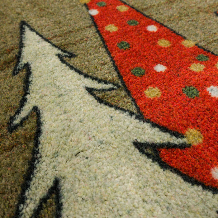Wooden Holiday Trees Multi Accent Rug
