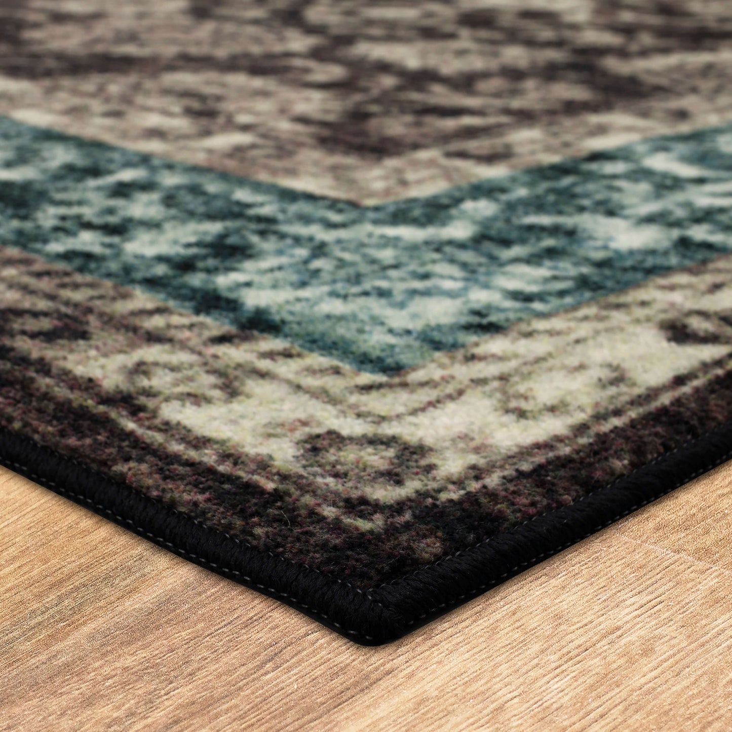 Technicolor Adelanto Gray & Blue Area Rug