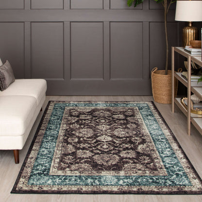 Technicolor Adelanto Gray & Blue Area Rug