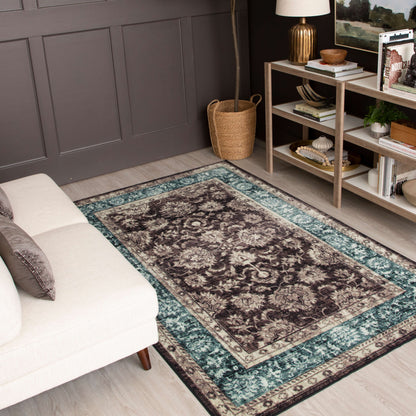 Technicolor Adelanto Gray & Blue Area Rug